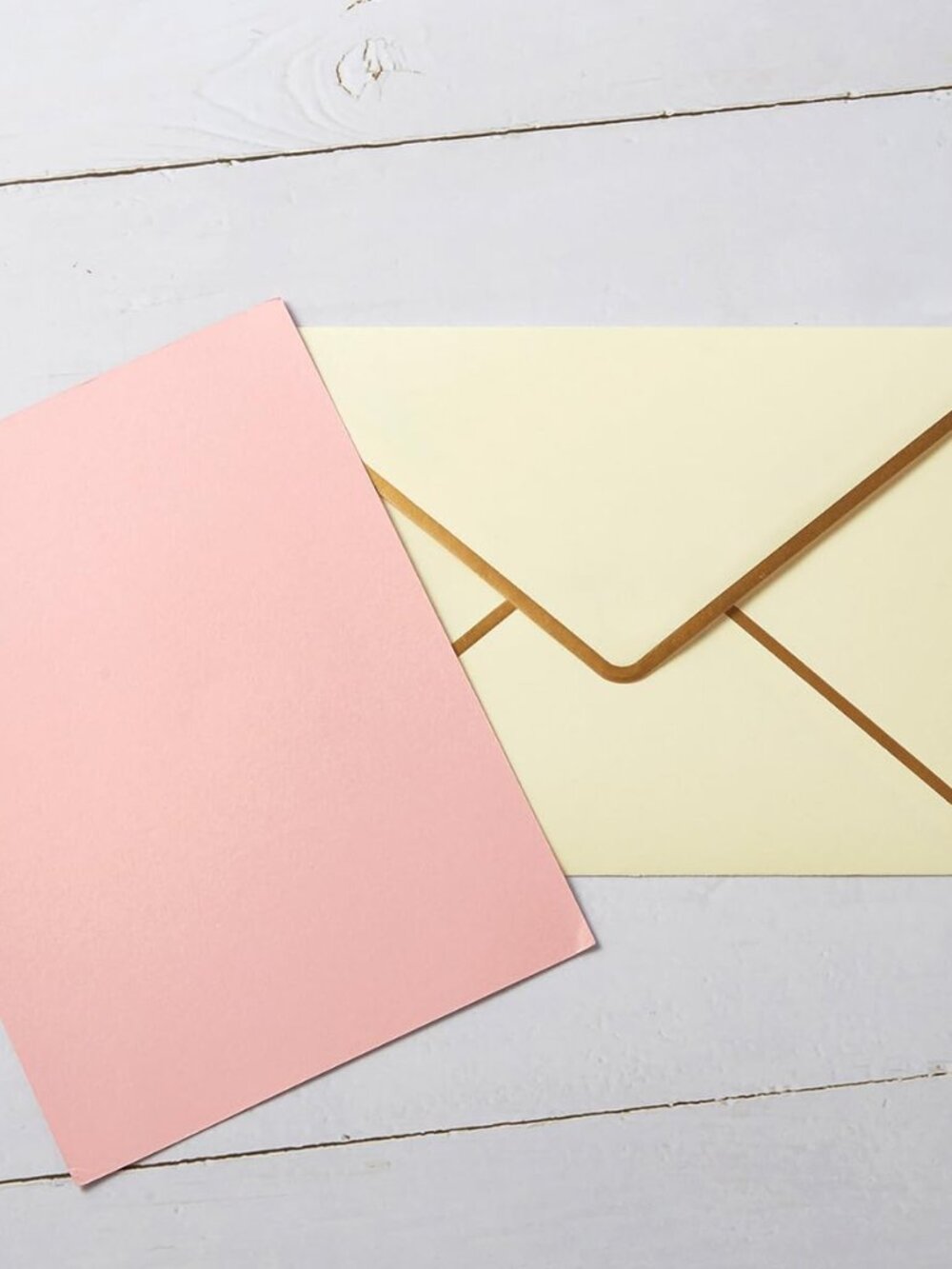 100 Pack A7 Envelopes 5x7 Cream Color Gold Border 5.32x7.28 Inches - Picture 7 of 7